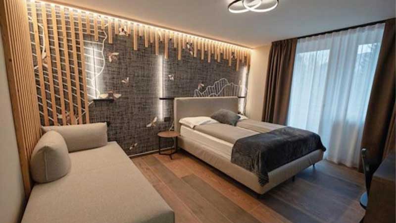 De bekväma rummen på Hotel Fantelli i Val de Sole