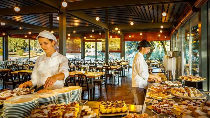 Restaurangen p� Resort Amarin i Rovinj, Istrien, Kroatien 