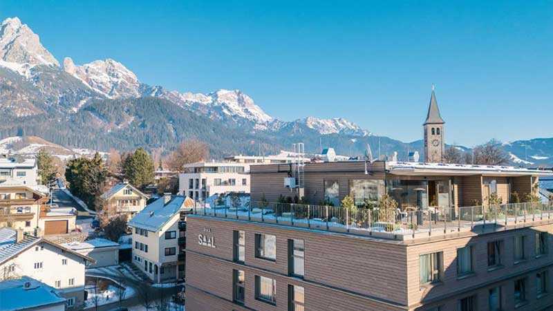Das Saal Congress hotell mitt i Saalfelden Österrike