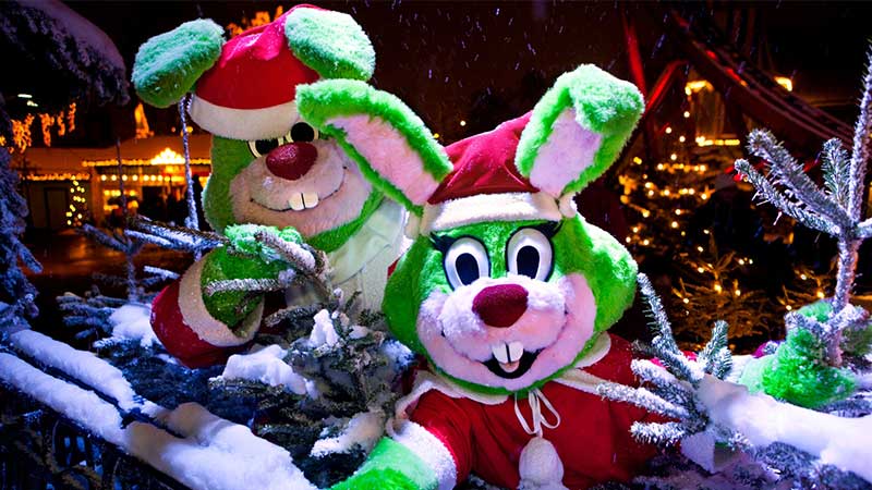 Kaninerna under jul p� Liseberg p� en bussresa med Tj�rnarpsbuss