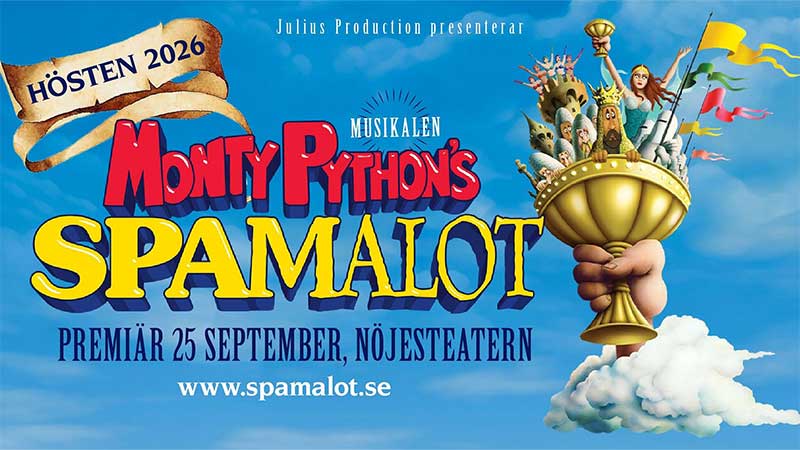 Monty Pythons spamalot på Nöjesteatern - följ med Tjörnarpsbuss dit