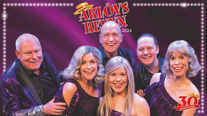 Arlövsrevyns 30-årsjubileum med Kent Nilsson, Thomas Petersson och Birgitta Rydberg – bussresa med Tjörnarpsbuss.