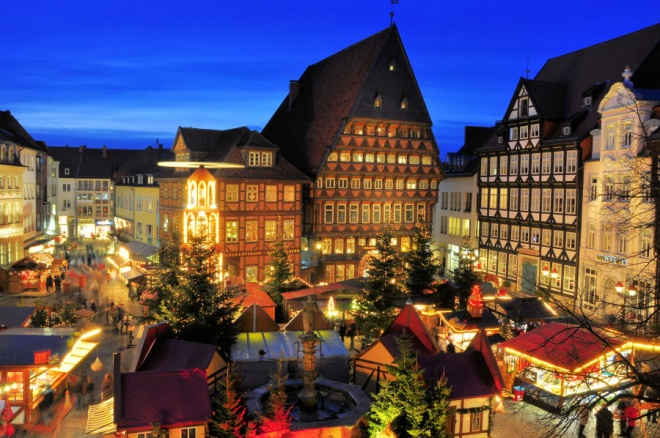 Hildesheim och Goslar, julmarknad