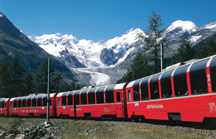Alperna med Bernina Expressen